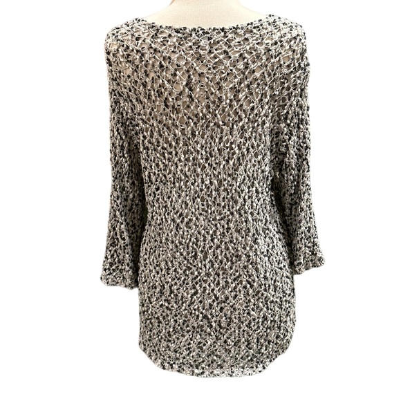 J. Jill Waffle Knit Women’s V Neck Long Sleeve Sweater Size Large - Picture 5 of 9